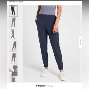 NWT Athleta Brooklyn Jogger Navy 14 tall 14T $98 not from outlet